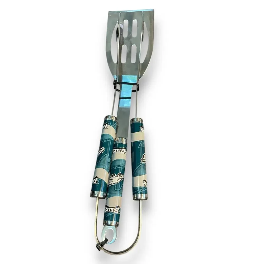 Philadelphia Eagles NFL BBQ Grill Set Spatula Tongs BBQ Tools Tailgate Gift New